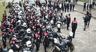 Motosikletli Polis Timlerine yeni motosikletleri teslim edildi