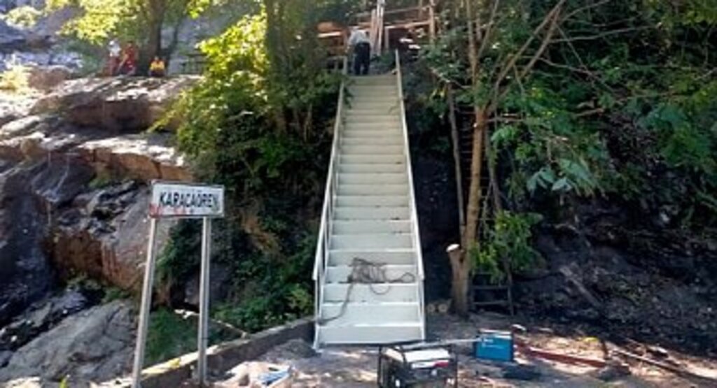 Salıpazarı Karacaören Şelalesi Turizm İçin Hazırlanıyor