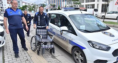 Tekkeköy zabıtası mavi kapakları sevince dönüştürdü