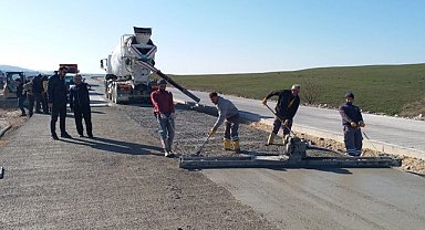 Havza OSB Beton Yolu Tamamlandı