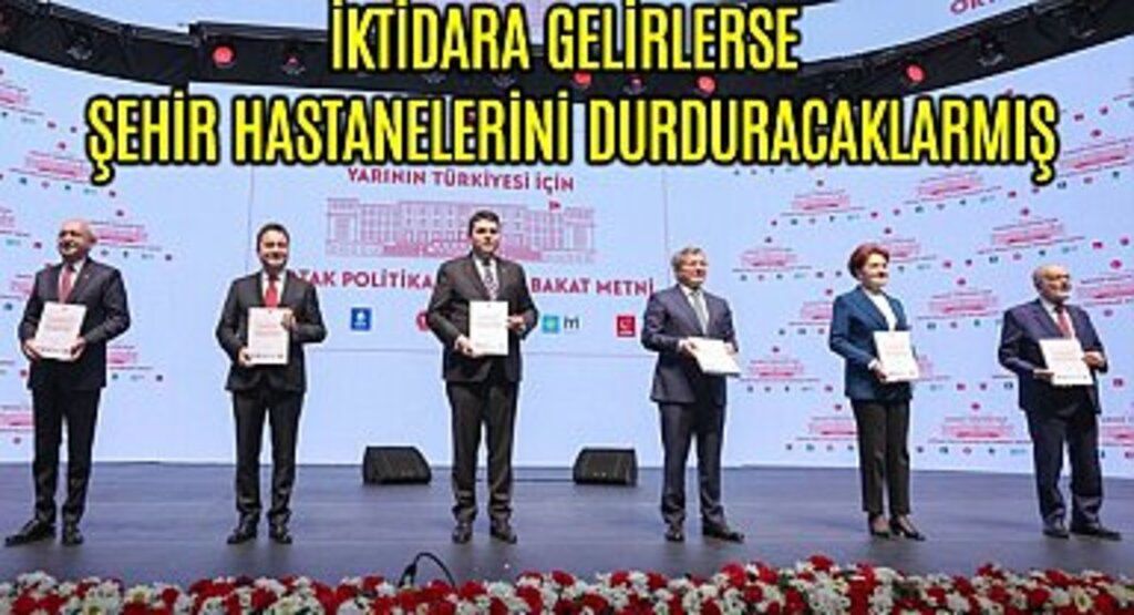 Ortak Mutabakat Metni Açıklayan 6'lı Masa Bakın hangi Hizmetleri Kaldıracak