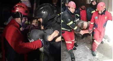 Büyükşehir İtfaiyesi 3’ü Çocuk 7 Vatandaşı Sağ Olarak Enkaz Altından Çıkarttı