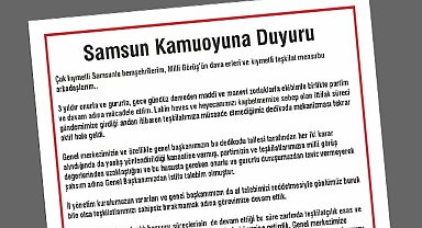 Samsun Yeniden Refah'ta Aday Listesi Toplu İstifa Getirdi