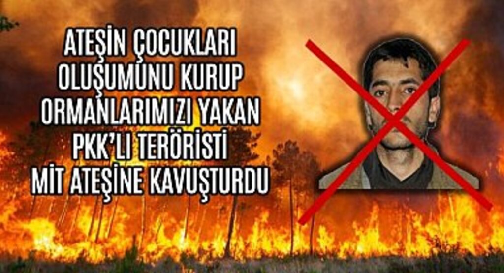 Ateşin Çocukları Oluşumunu Kurup Ormanlarımızı Yakan Terörist Öldürüldü
