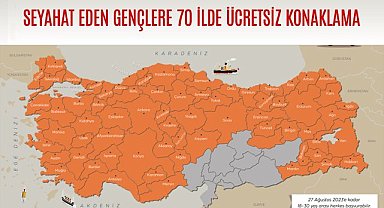 Gençlere tatilde 70 ilde ücretsiz konaklama
