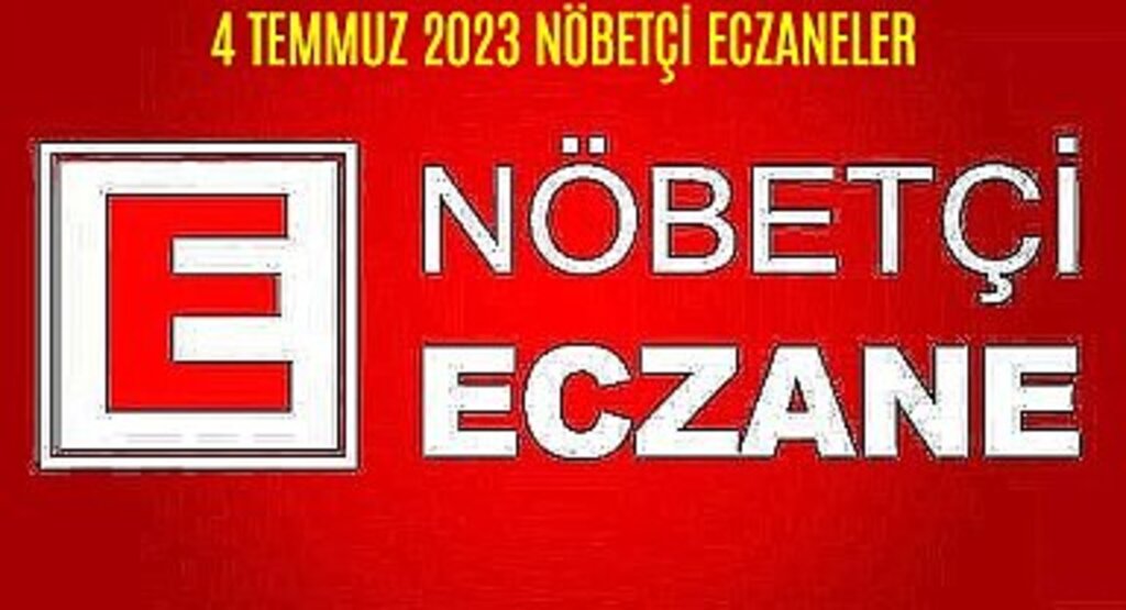 Samsun 4 Temmuz 2023 Salı Nöbetçi Eczaneler