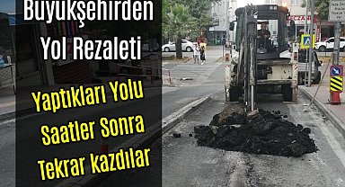 Samsun Büyükşehir Belediyesi'nden Yol Rezaleti 
