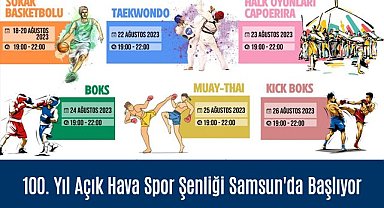 100. Yıl Açık Hava Spor Şenliği Samsun'da Başlıyor
