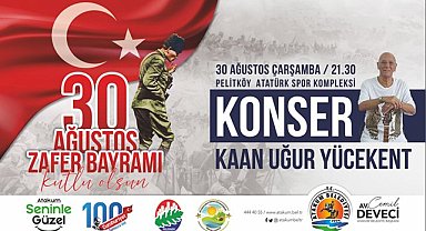 Atakum’da 30 Ağustos Yürüyüşü ve Konser