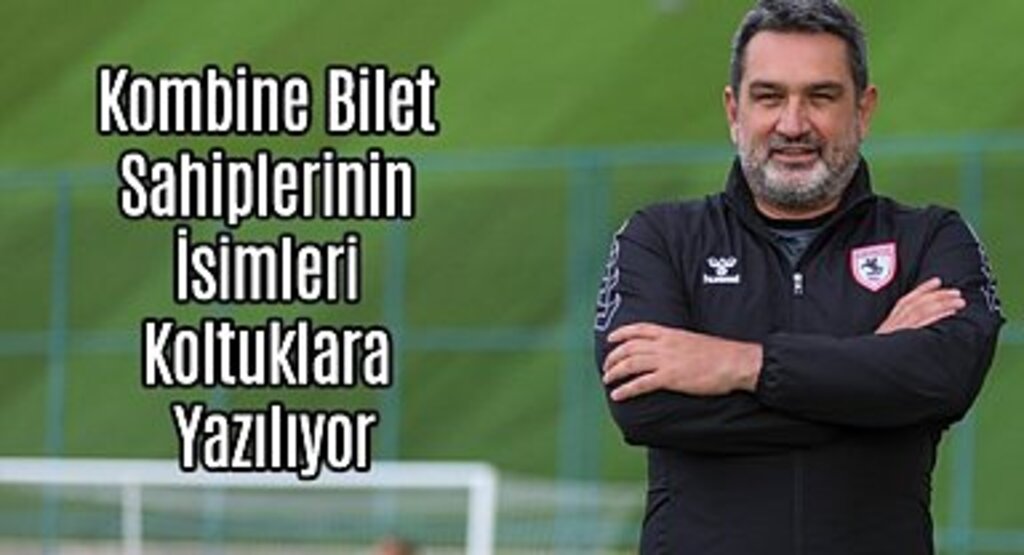 Samsunspor Kombine Bilet Sahiplerinin İsimlerini Koltuklara Yazdırıyor