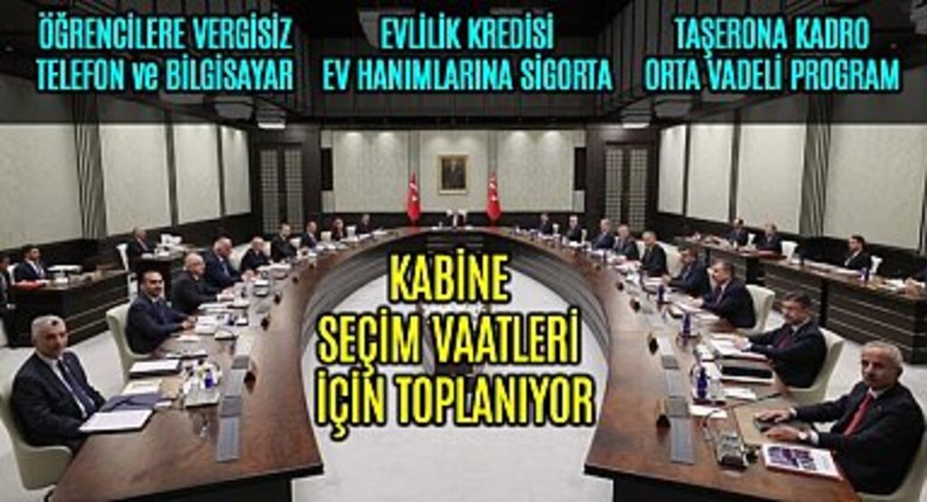 Kabine Seçimlerde Verilen Vaatler İçin Toplanıyor