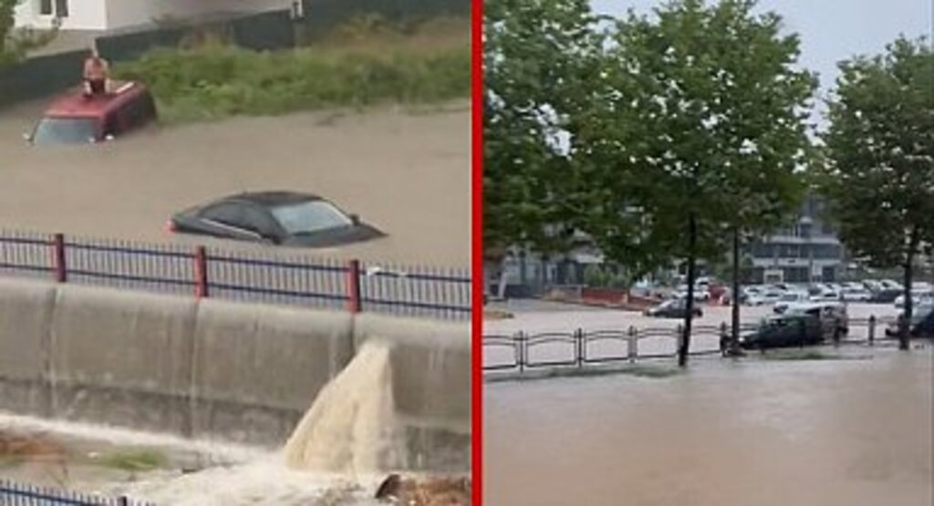 Samsun'da Şiddetli Yağış Hayatı Felç Etti