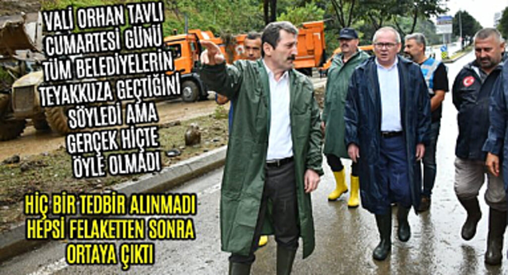 Vali Tavlı, Cumartesi Günü Büyükşehir Belediyesi ile 17 İlçe Belediyesi Teyakkuza Geçti