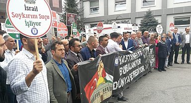 Sağlık-Sen Samsun Şubesi'nden İsrail'e Çok Sert Tepki