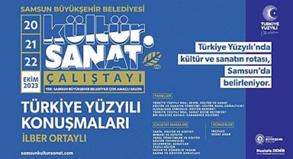Türkiye Yüzyılı’nda Kültür ve Sanatın Rotası Çalıştayı Samsun'da Gerçekleşecek