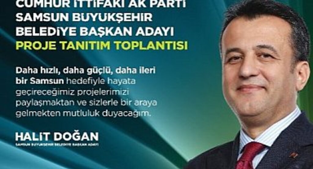 HALİT DOĞAN BÜYÜKŞEHİR PROJELERİNİ AÇIKLAYACAK