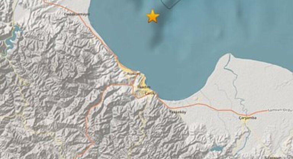 Samsun'da 4 büyüklüğünde deprem