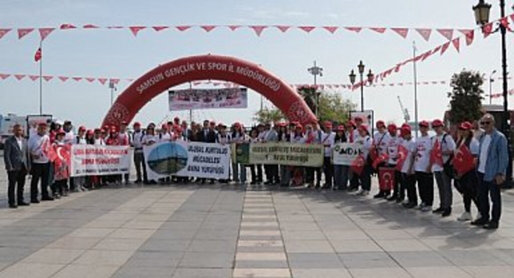 Samsun'da 14. Ulusal Kurtuluş Mücadelesi Anma Yürüyüşü Başladı