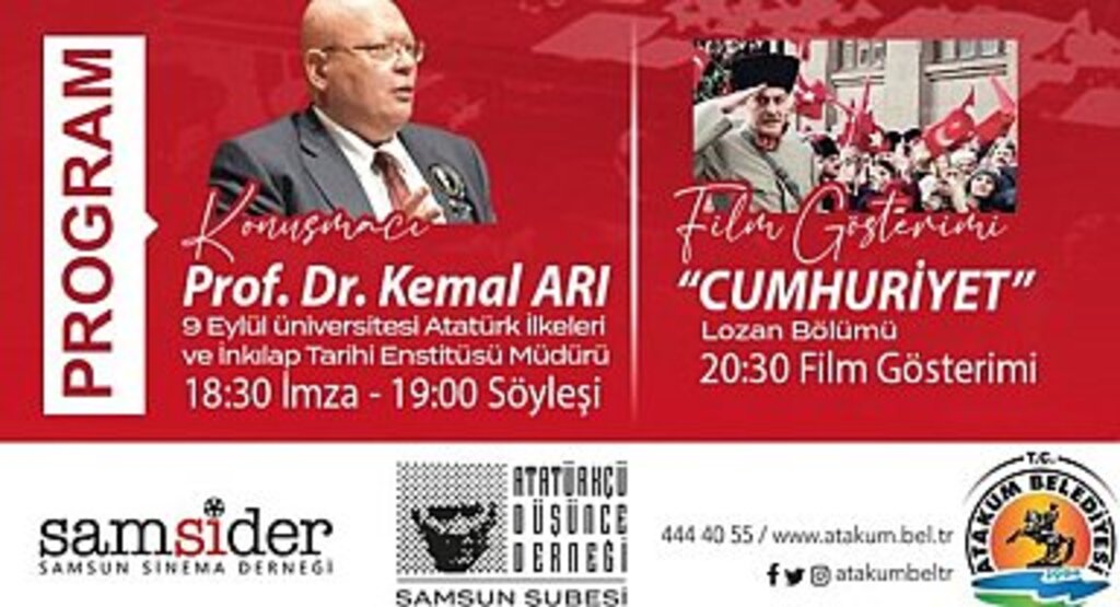 Atakum Belediyesi’nden Lozan’ın 101.yıl dönümüne özel program