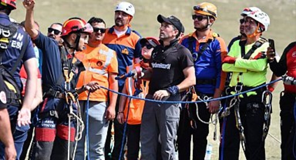 SAMSUN İTFAİYESİNDEN AKDAĞ TELEFERİKTE NEFESLERİ KESEN TATBİKAT 