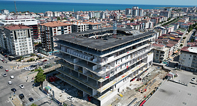 SAMSUN ŞEHİR KÜTÜPHANESİ HIZLA YÜKSELİYOR
