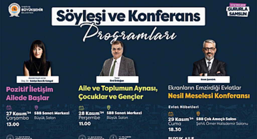 BÜYÜKŞEHİR’İN SÖYLEŞİ VE KONFERANS PROGRAMLARI BAŞLIYOR