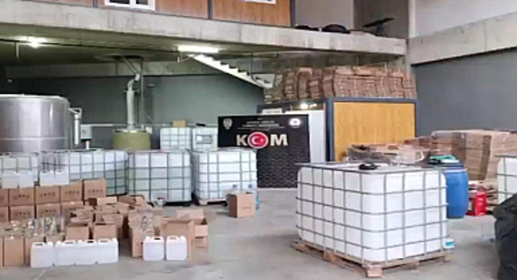 136 Ton Sahte İçki Ele Geçirildi