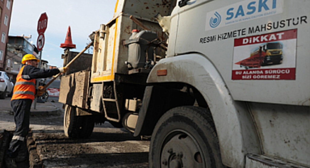 SASKİ 10 BİN MAZGALI TEMİZLEMEYE BAŞLADI