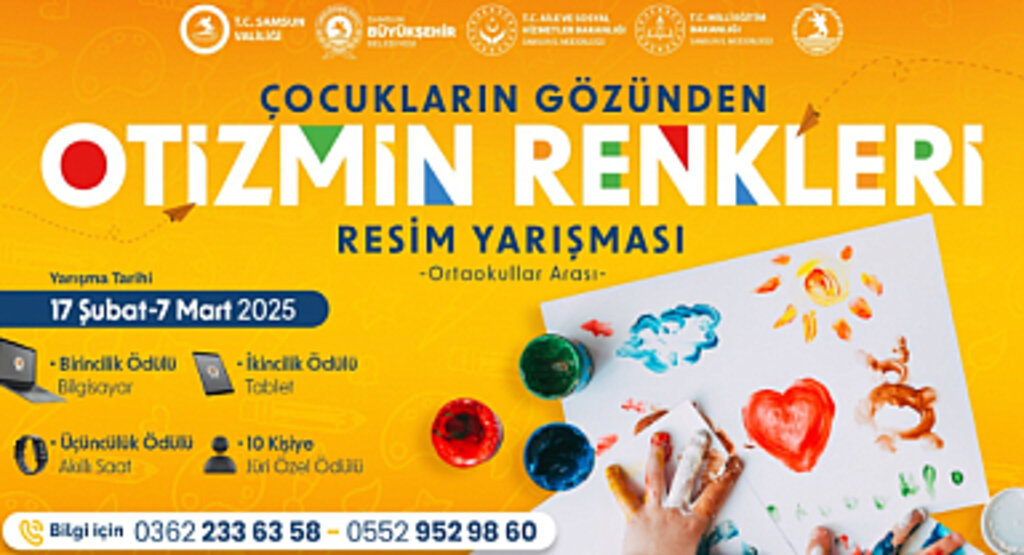 “ÇOCUKLARIN GÖZÜNDEN OTİZMİN RENKLERİ” RESİM YARIŞMASI DÜZENLENİYOR