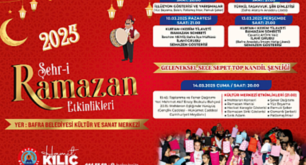 BAFRA BELEDİYESİ'NDEN DOLU DOLU RAMAZAN PROGRAMI