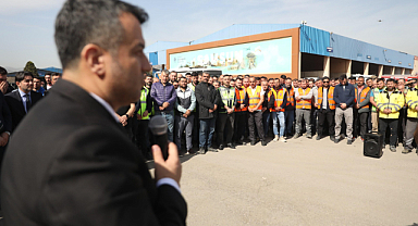 BAŞKAN DOĞAN PERSONEL İLE BAYRAMLAŞTI: BİZ BÜYÜK BİR AİLEYİZ