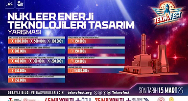 TEKNOFEST Nükleer Enerji Tasarım Yarışması başvuruları devam ediyor