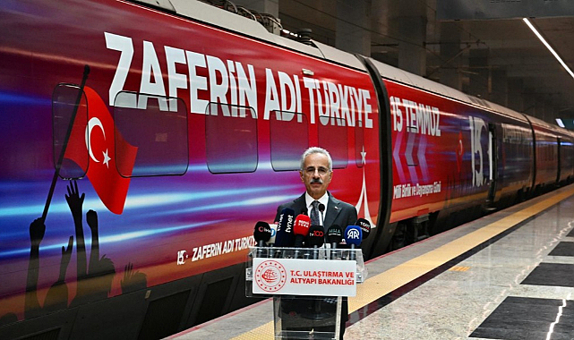 15 Temmuz Treni Yola Çıktı: 2 Ay Boyunca Yolcu Taşıyacak