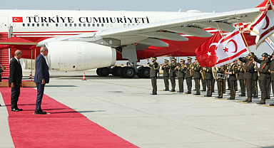 Cumhurbaşkanı Erdoğan KKTC'de