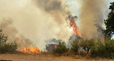 Çanakkale Kepez'de yangın büyüyor: Bölgede tahliyeler başladı