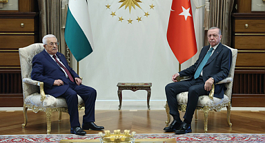Cumhurbaşkanı Erdoğan, Filistin Devlet Başkanı Abbas ile görüştü