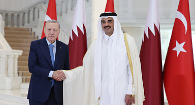 Cumhurbaşkanı Erdoğan, Katar Emiri Şeyh Temim ile görüştü