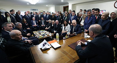 Cumhurbaşkanı Erdoğan, TBMM Başkanlık Divanı'nda siyasi liderlerle görüştü