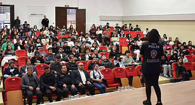 OMÜ'de bağımlılıkla mücadele ve siber güvenlik semineri