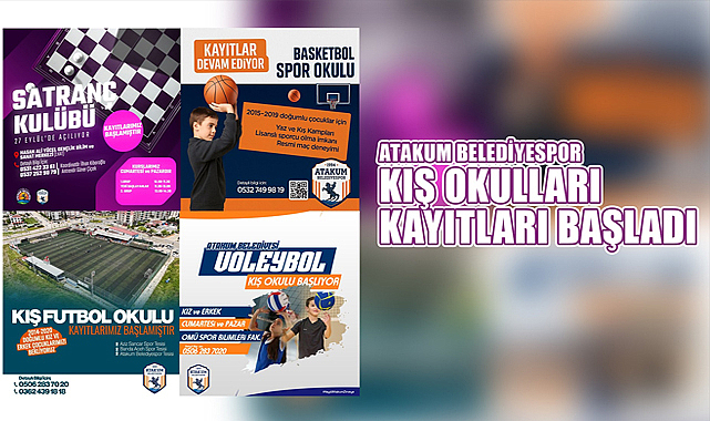 Atakum Belediyespor Kış Okulları kayıtları başladı