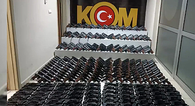 Silah kaçakçılarına Samsun dahil 41 ilde eş zamanlı operasyon: Binlerce silah ele geçirildi