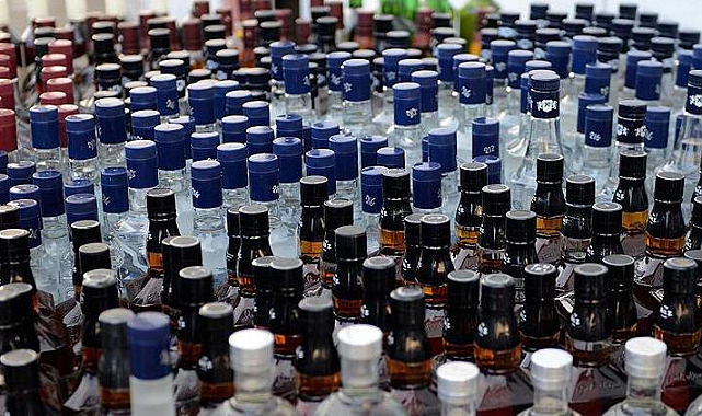 91 bin litre sahte içki ele geçirildi