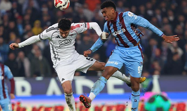 Trabzonspor-Beşiktaş derbisinde gol yağmuru