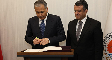 BAŞKAN DOĞAN BAKAN YERLİKAYA’YI AĞIRLADI