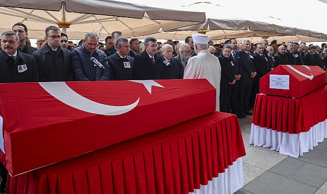Katar'da şehit olan ASELSAN teknisyenleri son yolculuğuna uğurlandı