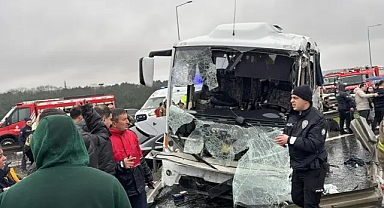 Kuzey Marmara Otoyolu'nda zincirleme kaza: Şehit ve çok sayıda yaralı var