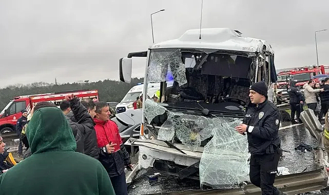 Kuzey Marmara Otoyolu'nda zincirleme kaza: Şehit ve çok sayıda yaralı var