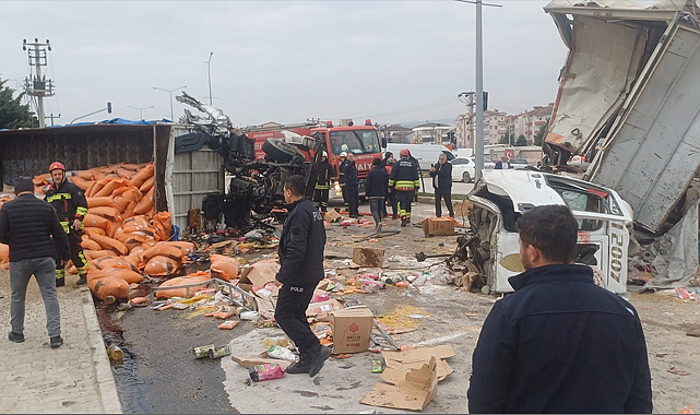 Samsun’da kamyon dehşeti: 6 araç birbirine girdi 19 yaralı