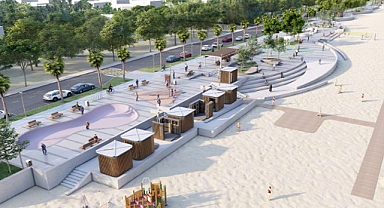 Büyükşehir İncesu sahilini yaza hazırlıyor