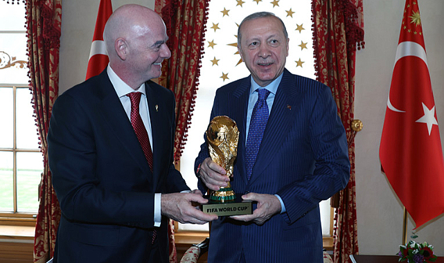 FIFA Başkanı Infantino'dan Cumhurbaşkanı Erdoğan'a Dünya Kupası